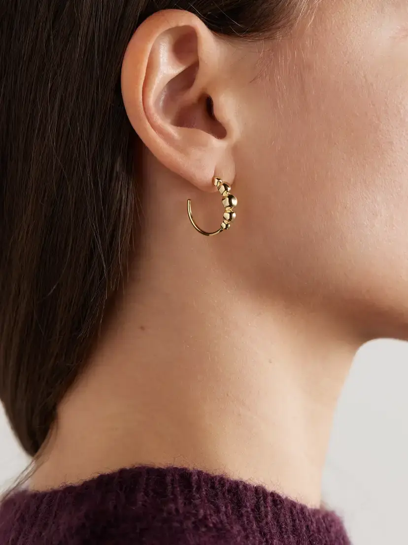 Jennifer Meyer 18-karat Gold Hoop Earrings | Thumbnail 2