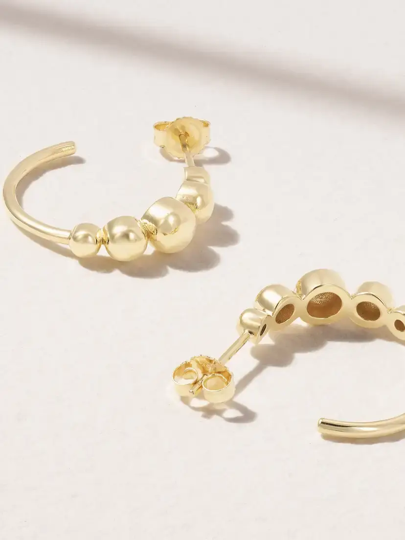 Jennifer Meyer 18-karat Gold Hoop Earrings | Thumbnail 3