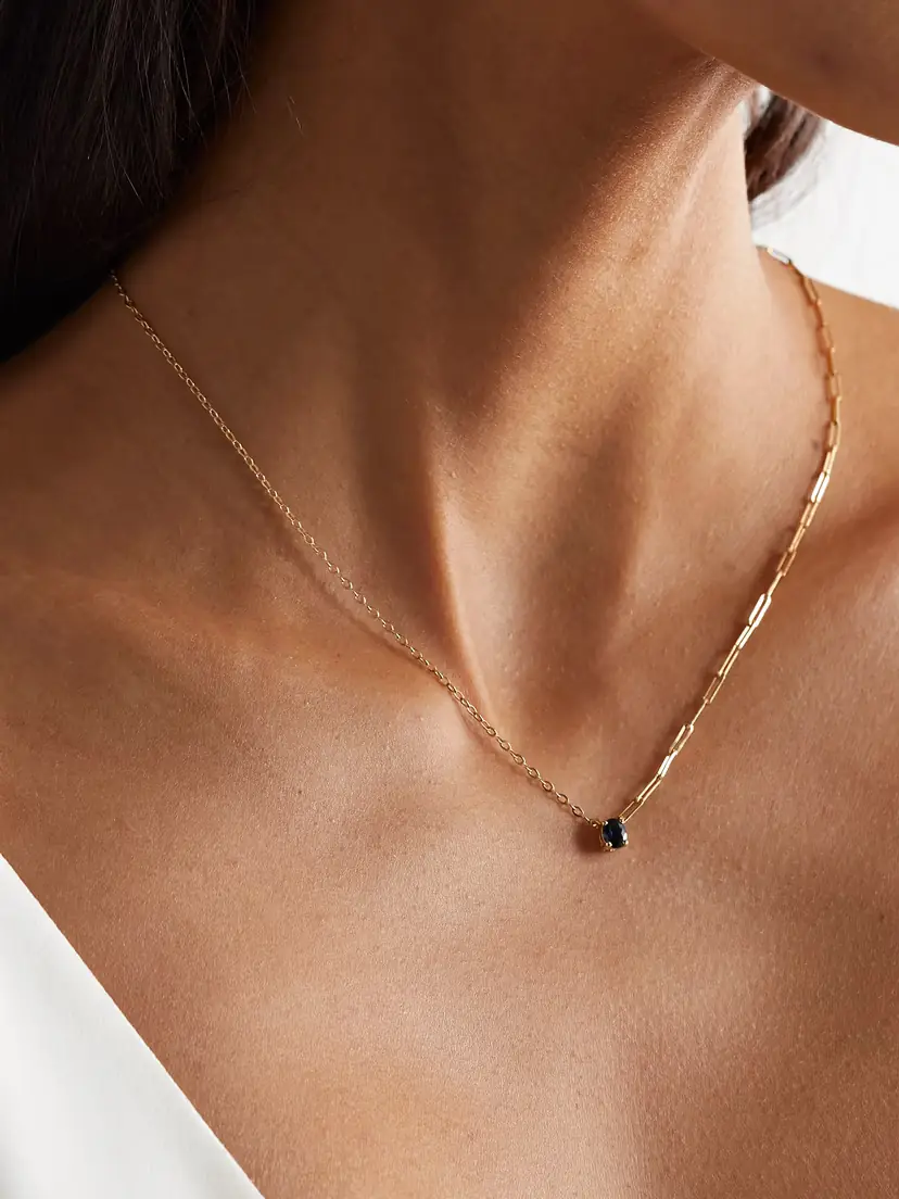 Yvonne Léon 18-karat Gold Sapphire Necklace | Thumbnail 2 Yvonne Léon 18-karat Gold Sapphire Necklace | Thumbnail 2