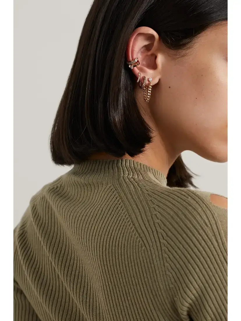 Anita Ko Zoe 18-karat Rose Gold Hoop Earrings | Thumbnail 4 Anita Ko Zoe 18-karat Rose Gold Hoop Earrings | Thumbnail 4
