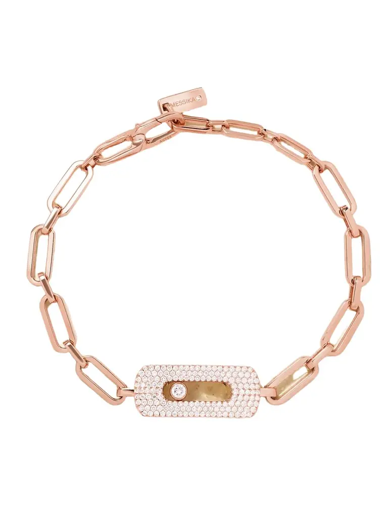 Messika My Move 18-karat Rose Gold Diamond Bracelet | Image 1 Messika My Move 18-karat Rose Gold Diamond Bracelet | Image 1