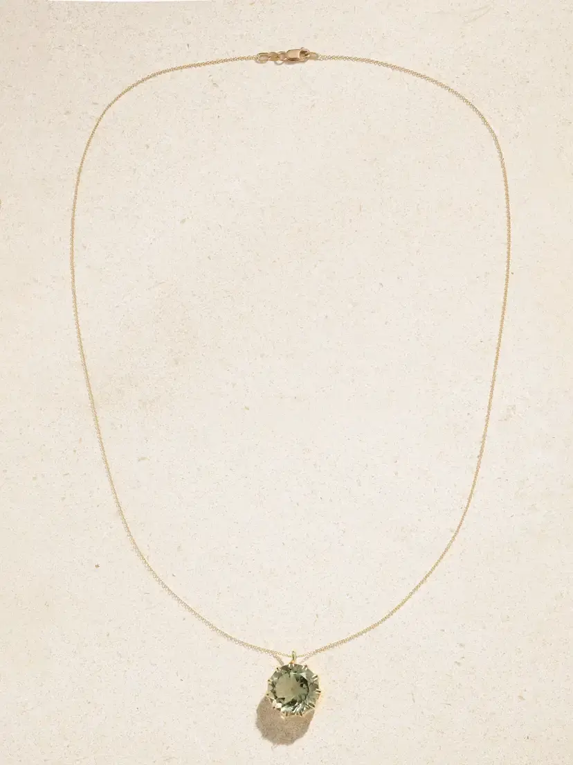Ileana Makri Crown 18-karat Gold Amethyst Necklace | Thumbnail 4