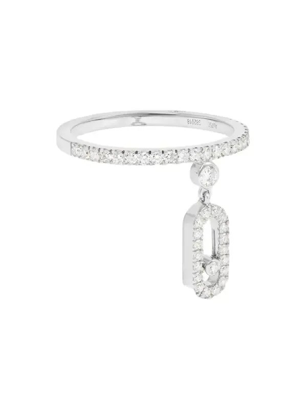 Move Uno Tassel 18-karat White Gold Diamond Ring Move Uno Tassel 18-karat White Gold Diamond Ring