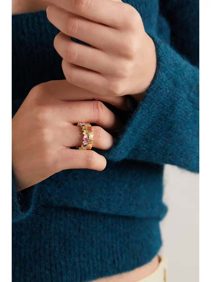 Suzanne Kalan 18-karat Gold Sapphire Ring | Thumbnail 2
