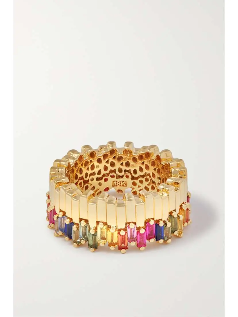 Suzanne Kalan 18-karat Gold Sapphire Ring | Thumbnail 3