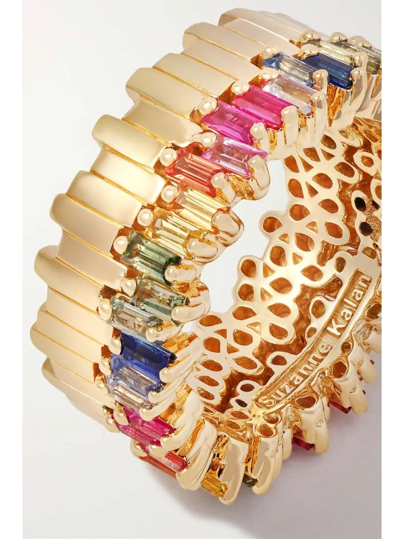 Suzanne Kalan 18-karat Gold Sapphire Ring | Thumbnail 4