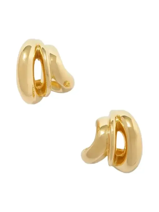 + Net Sustain Dollop Recycled Gold Vermeil Hoop Earrings