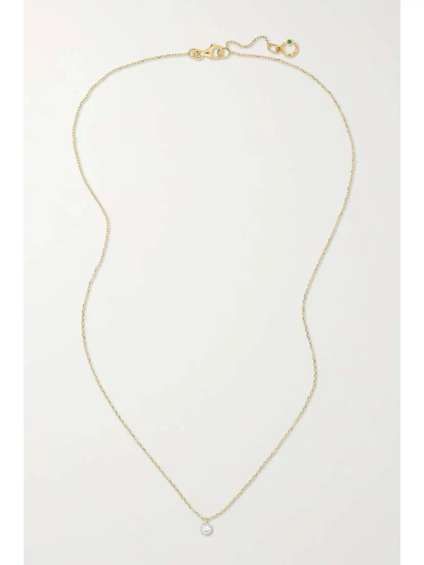 Courbet Origine 18-karat Recycled Gold, Laboratory-grown Diamond And Emerald Necklace | Thumbnail 4 Courbet Origine 18-karat Recycled Gold, Laboratory-grown Diamond And Emerald Necklace | Thumbnail 4