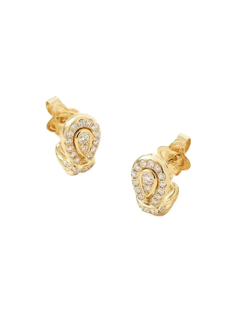 David Yurman Thoroughbred Loop 18-karat Gold Diamond Earrings | Image 1 David Yurman Thoroughbred Loop 18-karat Gold Diamond Earrings | Image 1