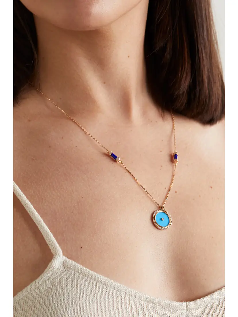 L’Atelier Nawbar Amulets Of Light 18-karat Gold Multi-stone Necklace | Thumbnail 2 L’Atelier Nawbar Amulets Of Light 18-karat Gold Multi-stone Necklace | Thumbnail 2