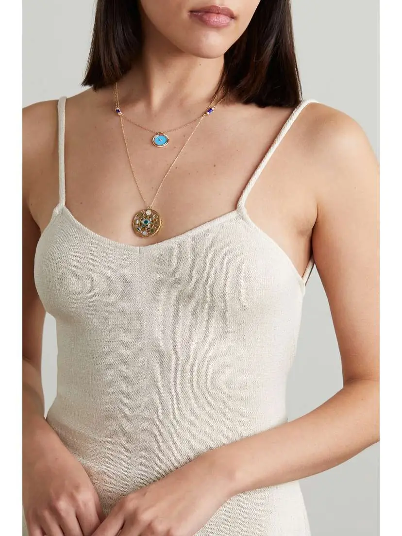L’Atelier Nawbar Amulets Of Light 18-karat Gold Multi-stone Necklace | Thumbnail 5 L’Atelier Nawbar Amulets Of Light 18-karat Gold Multi-stone Necklace | Thumbnail 5
