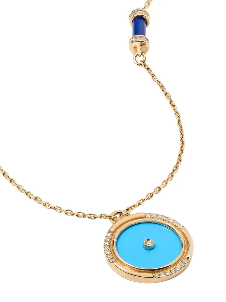 Amulets Of Light 18-karat Gold Multi-stone Necklace Amulets Of Light 18-karat Gold Multi-stone Necklace