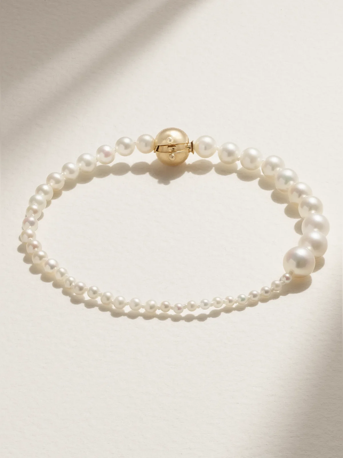 Petite Peggy 14-karat Gold Pearl Bracelet Petite Peggy 14-karat Gold Pearl Bracelet