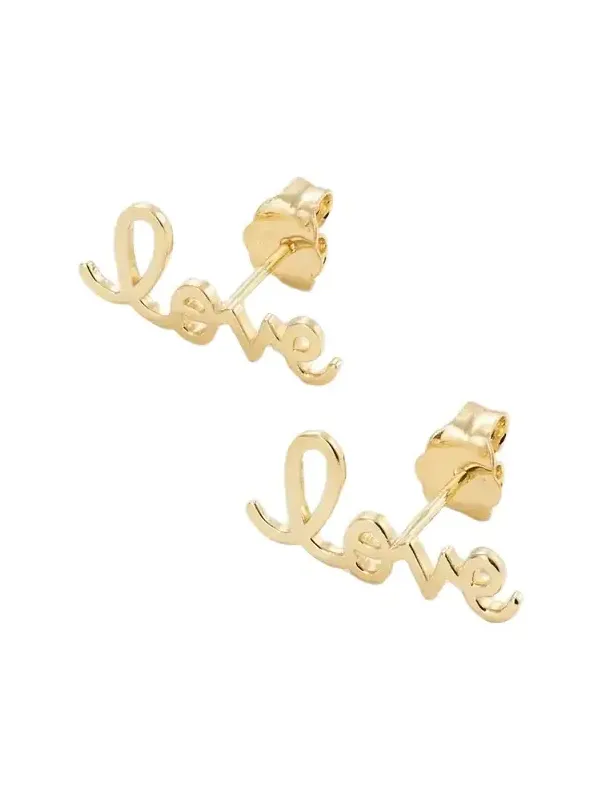 Sydney Evan Tiny Pure Love 14-karat Gold Earrings