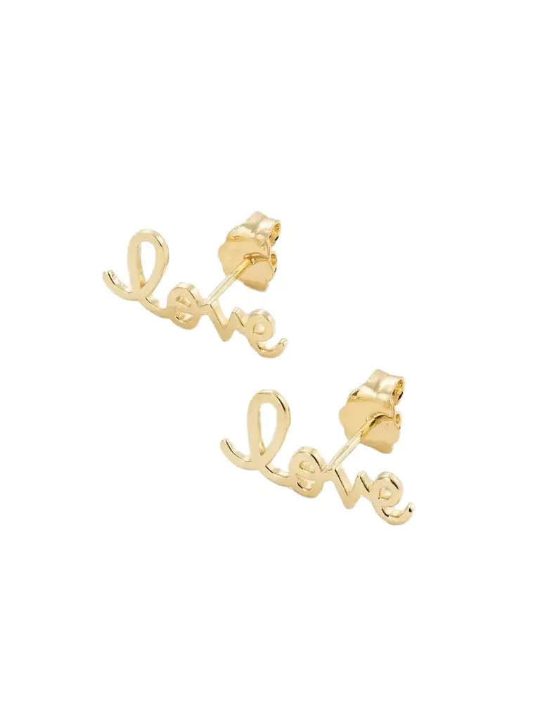 Sydney Evan Tiny Pure Love 14-karat Gold Earrings