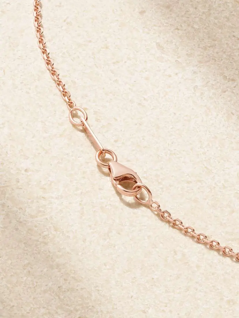 Anita Ko 18-karat Rose Gold, Sapphire And Diamond Necklace - Pink | Thumbnail 3 Anita Ko 18-karat Rose Gold, Sapphire And Diamond Necklace - Pink | Thumbnail 3
