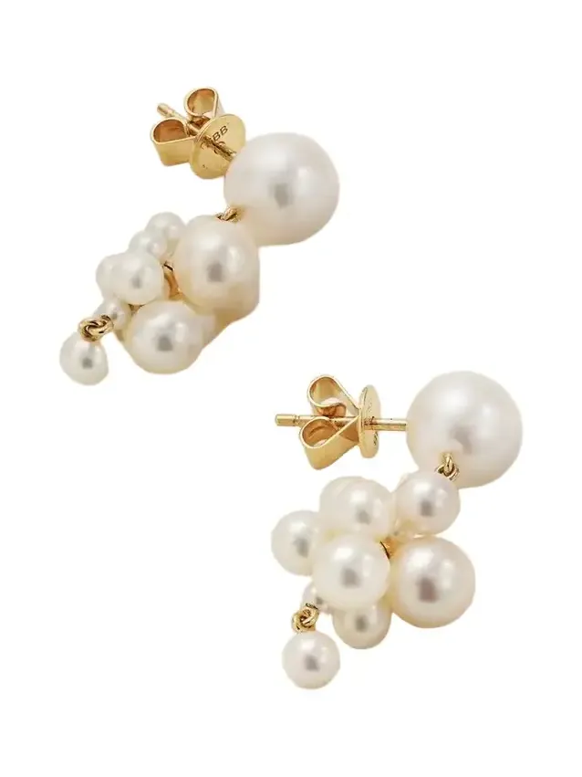Botticelli 14-karat Gold Pearl Earrings Botticelli 14-karat Gold Pearl Earrings