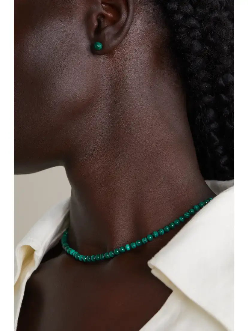 Mateo 14-karat Gold Malachite Earrings | Thumbnail 4 Mateo 14-karat Gold Malachite Earrings | Thumbnail 4