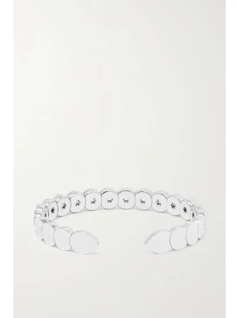 David Morris 18-karat White Gold Diamond Cuff | Thumbnail 4 David Morris 18-karat White Gold Diamond Cuff | Thumbnail 4
