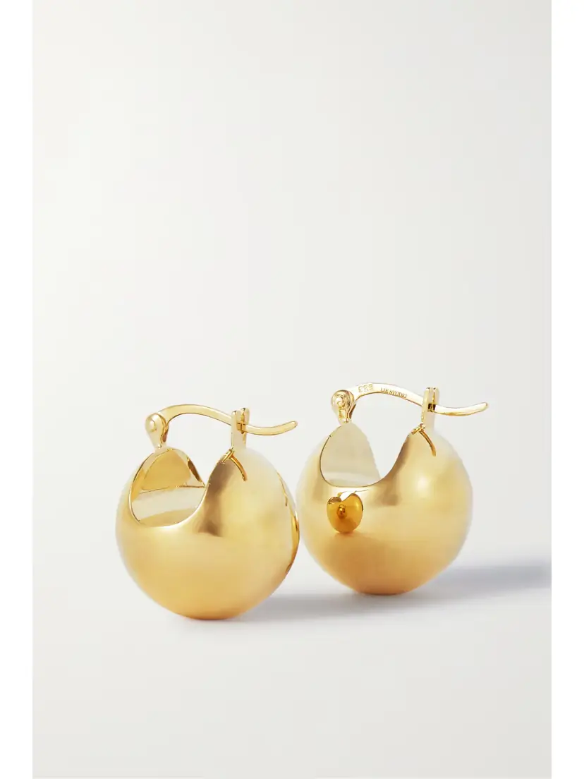 LIÉ STUDIO The Ingrid Gold-plated Earrings | Thumbnail 3