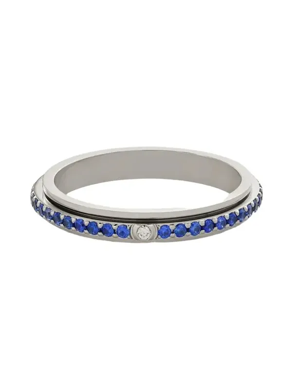Possession 18-karat White Gold, Sapphire And Diamond Ring - Blue