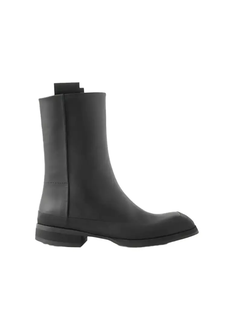 The Row Leather Ankle Boots | Image 1 The Row Leather Ankle Boots | Image 1