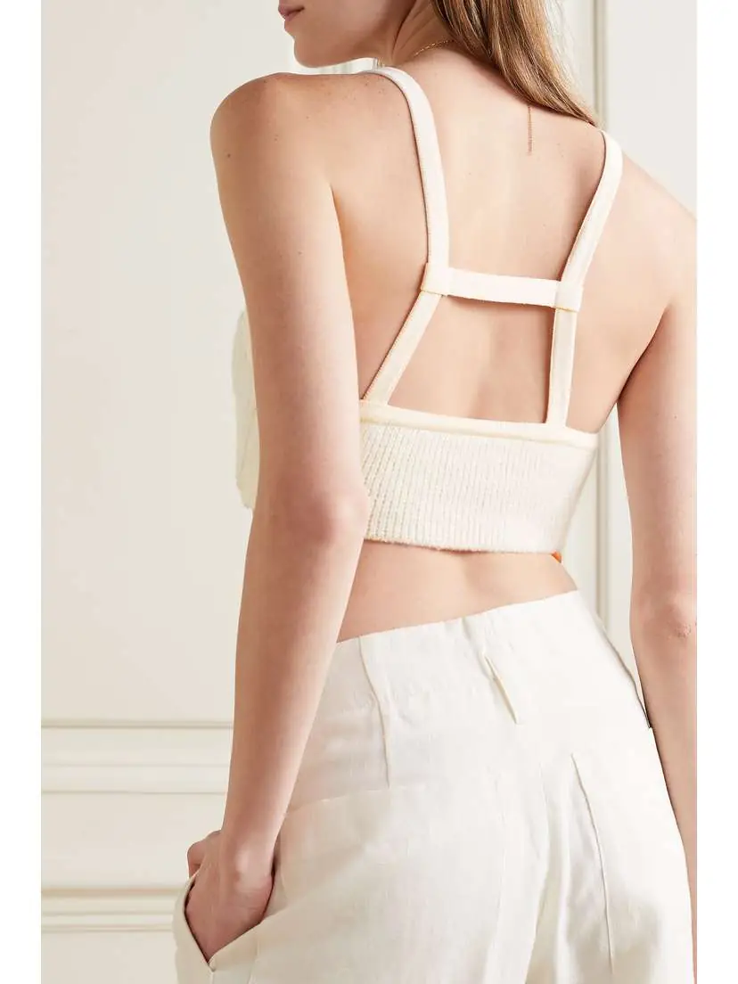 Jacquemus Le Bandeau Bellinu Cutout Ribbed-knit Bralette | Thumbnail 3 Jacquemus Le Bandeau Bellinu Cutout Ribbed-knit Bralette | Thumbnail 3