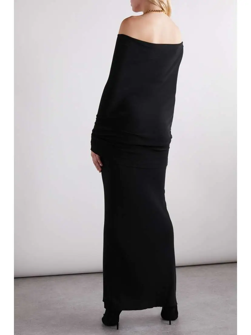 Balenciaga Off-the-shoulder Jersey Maxi Dress | Thumbnail 4 Balenciaga Off-the-shoulder Jersey Maxi Dress | Thumbnail 4