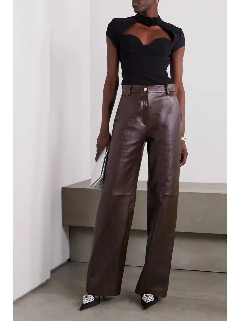 Magda Butrym Leather Wide-leg Pants | Thumbnail 2
