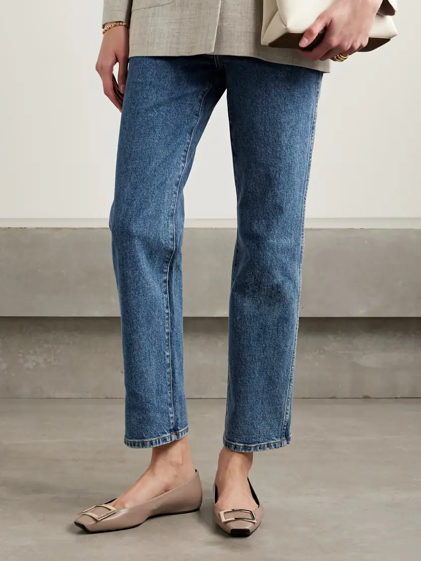 Roger Vivier Quadrata Trompette Embellished Leather Ballet Flats | Thumbnail 2 Roger Vivier Quadrata Trompette Embellished Leather Ballet Flats | Thumbnail 2
