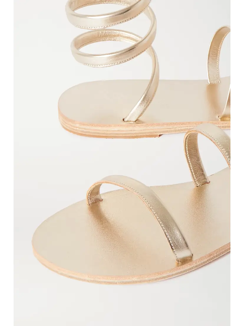 Ancient Greek Sandals Ofis Metallic Leather Sandals | Thumbnail 4 Ancient Greek Sandals Ofis Metallic Leather Sandals | Thumbnail 4