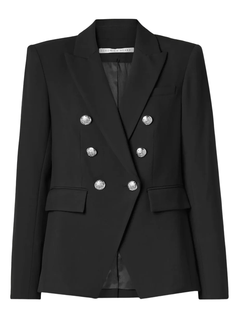 Miller Dickey Double-breasted Grain De Poudre Blazer Miller Dickey Double-breasted Grain De Poudre Blazer