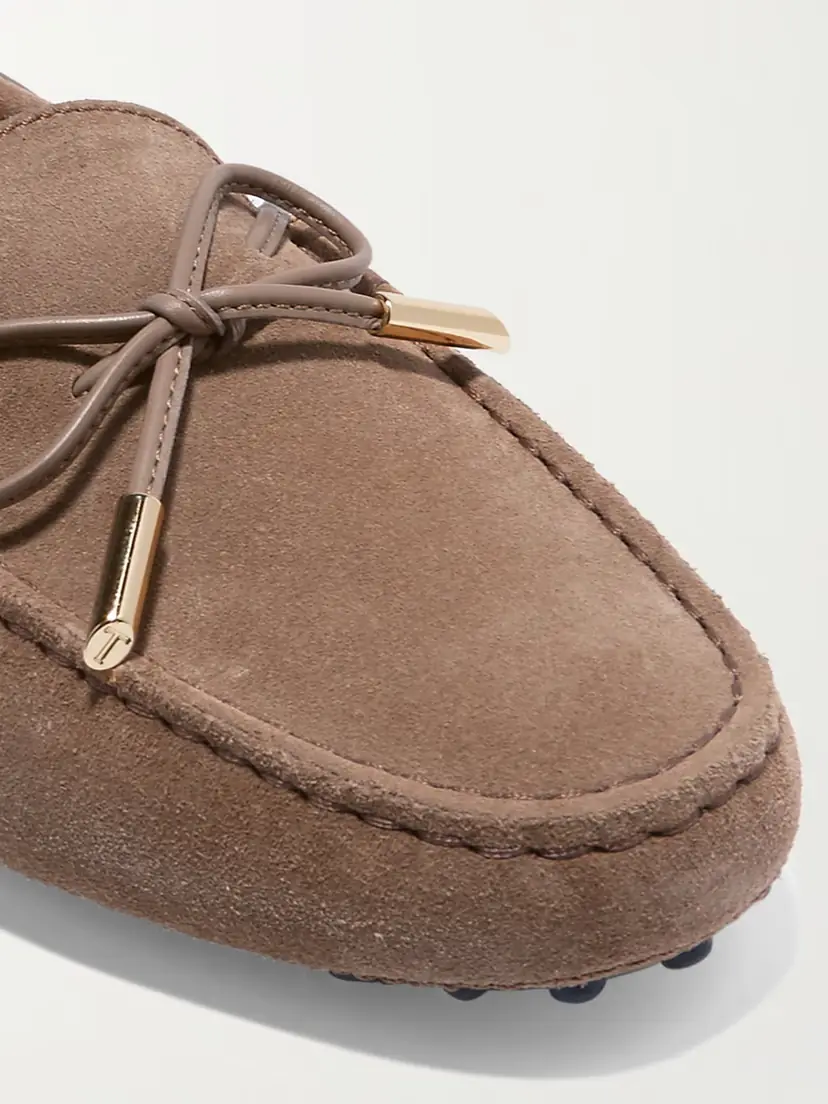 Tod's Gommino Suede Boat Shoes | Thumbnail 4 Tod's Gommino Suede Boat Shoes | Thumbnail 4