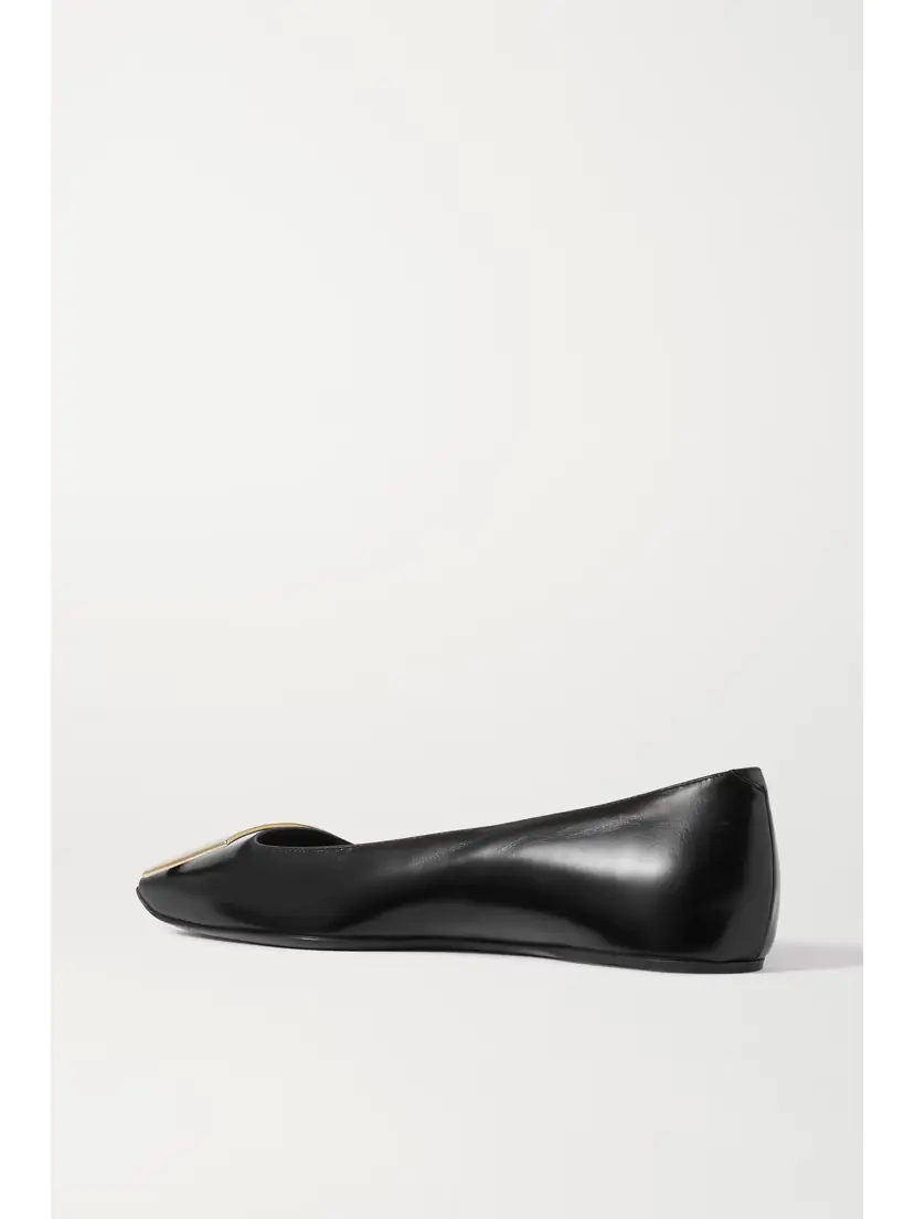 Roger Vivier Trompette Bellerine Glossed-leather Ballet Flats | Thumbnail 3