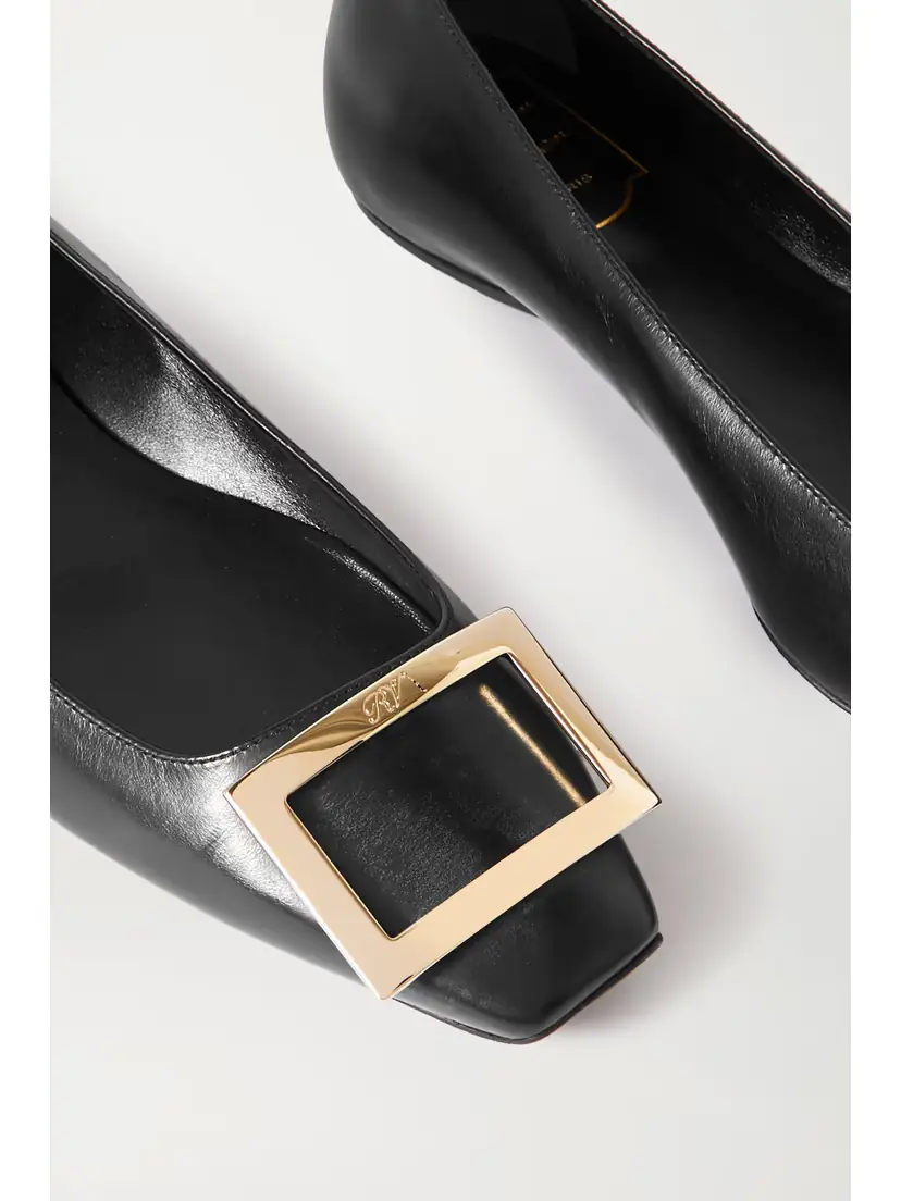 Roger Vivier Trompette Bellerine Glossed-leather Ballet Flats | Thumbnail 4