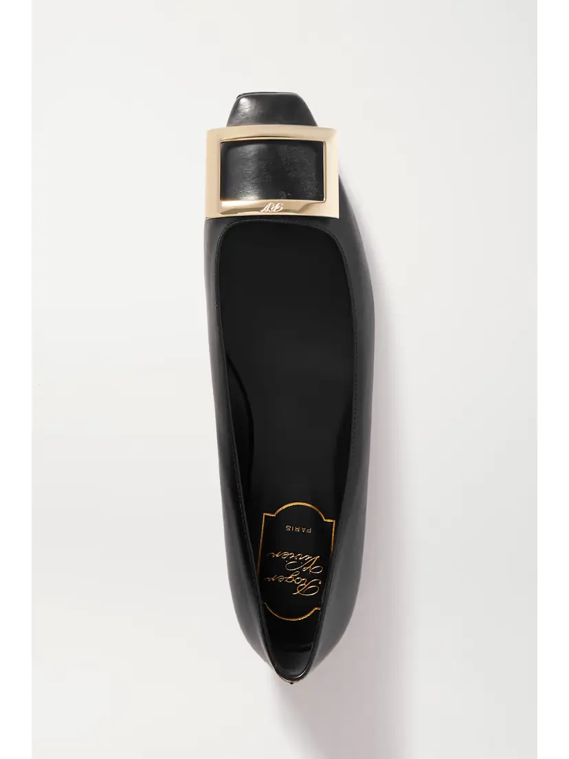 Roger Vivier Trompette Bellerine Glossed-leather Ballet Flats | Thumbnail 5