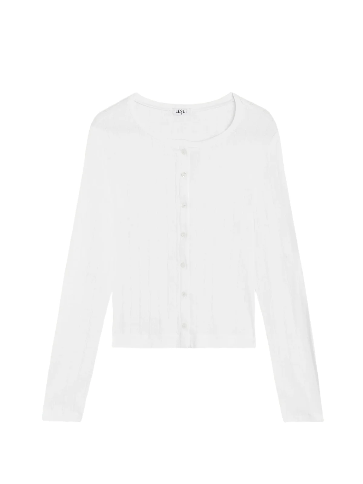 Pointelle-knit Cotton-jersey Cardigan Pointelle-knit Cotton-jersey Cardigan