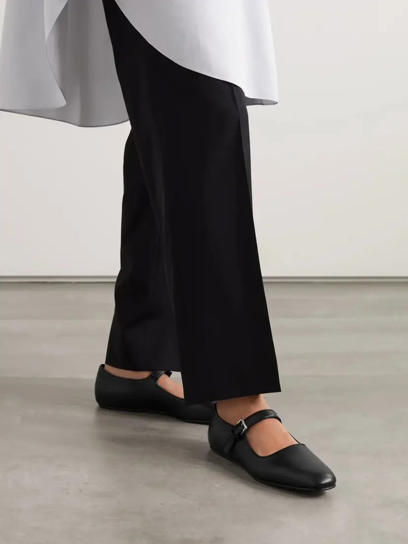 The Row Ava Leather Mary Jane Ballet Flats | Thumbnail 2 The Row Ava Leather Mary Jane Ballet Flats | Thumbnail 2