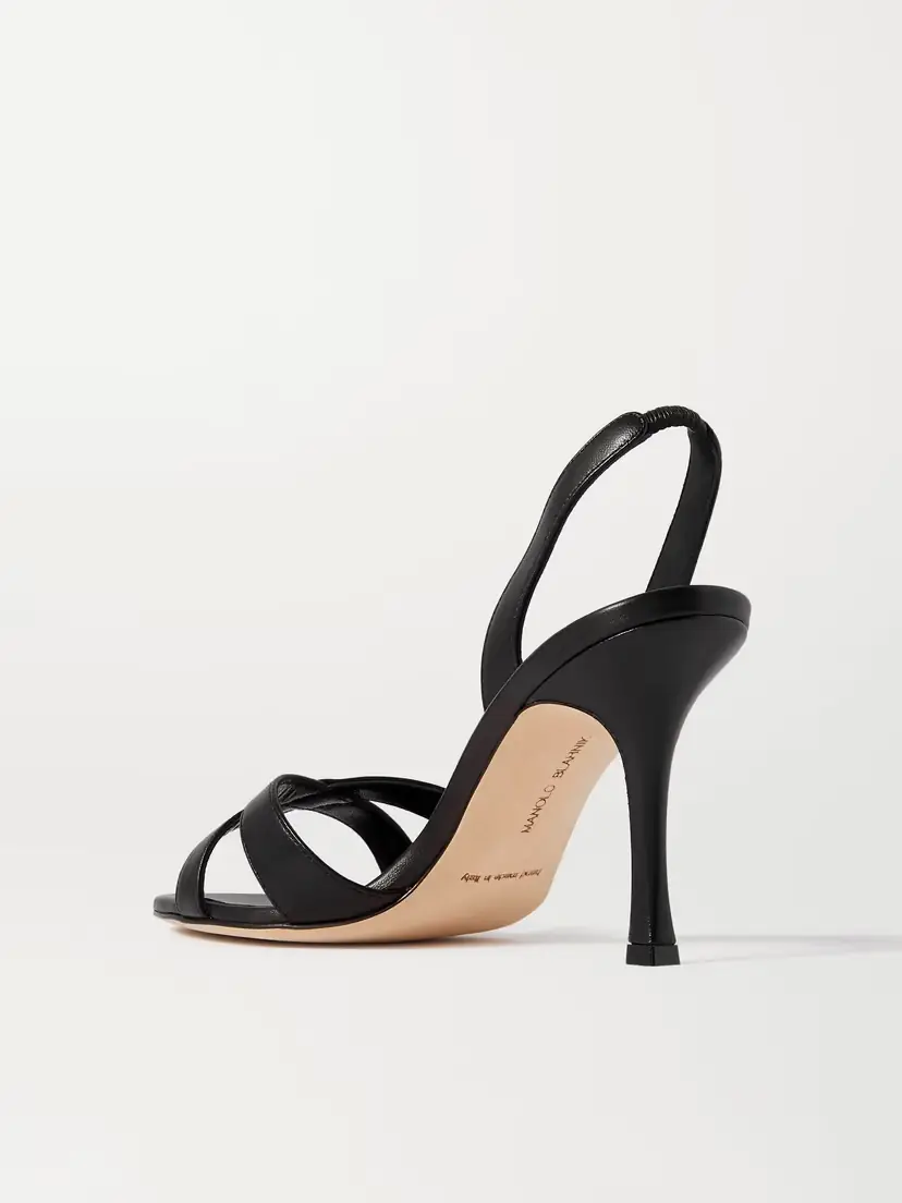Manolo Blahnik Callasli 90 Leather Slingback Sandals | Thumbnail 3 Manolo Blahnik Callasli 90 Leather Slingback Sandals | Thumbnail 3
