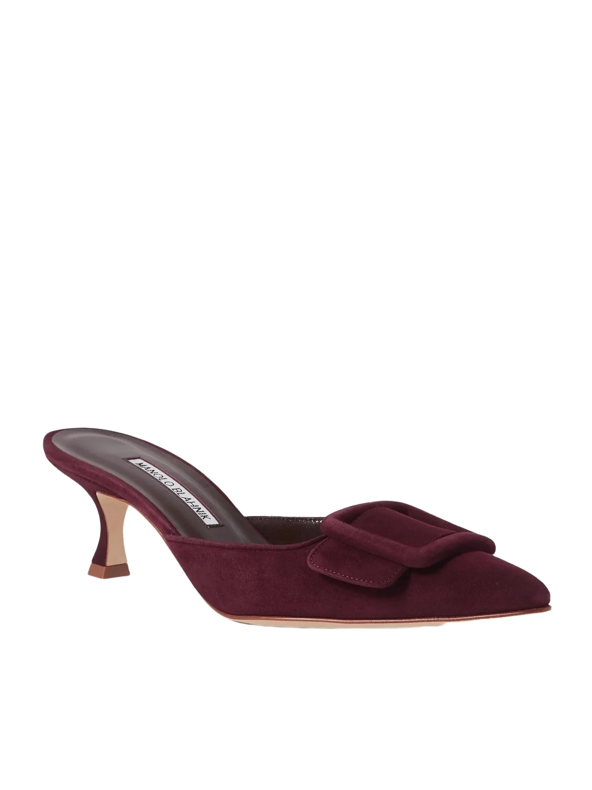 Maysale 50 Buckled Suede Mules Maysale 50 Buckled Suede Mules