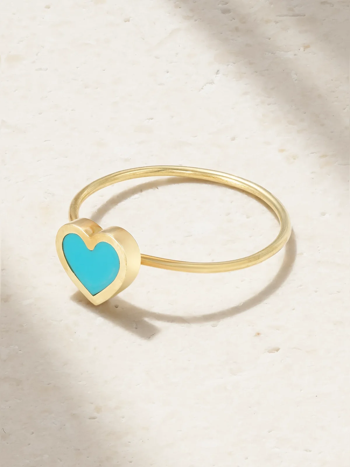 Heart 18-karat Gold Turquoise Ring Heart 18-karat Gold Turquoise Ring