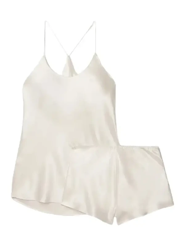 Bella Silk-satin Pajama Set