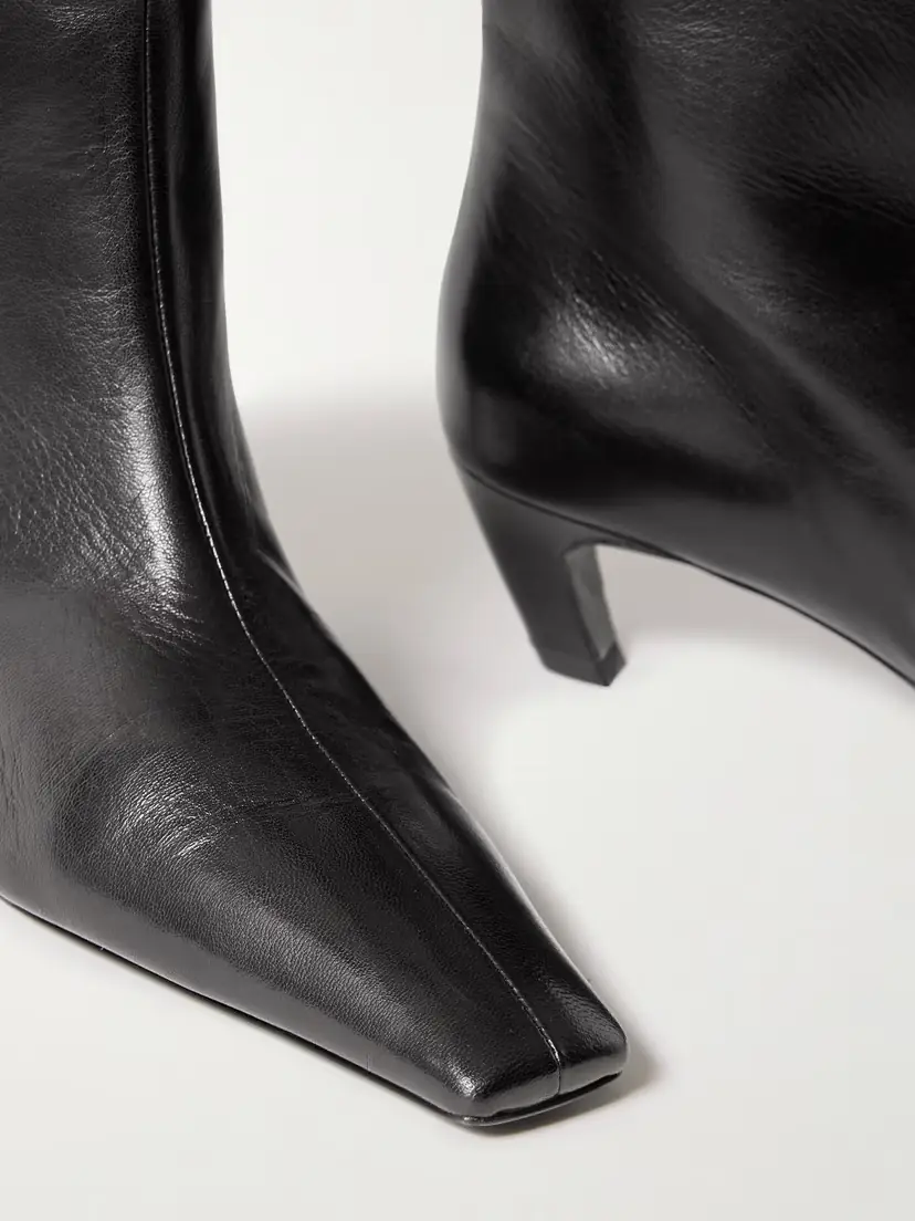 Khaite Davis Leather Knee Boots | Thumbnail 4 Khaite Davis Leather Knee Boots | Thumbnail 4