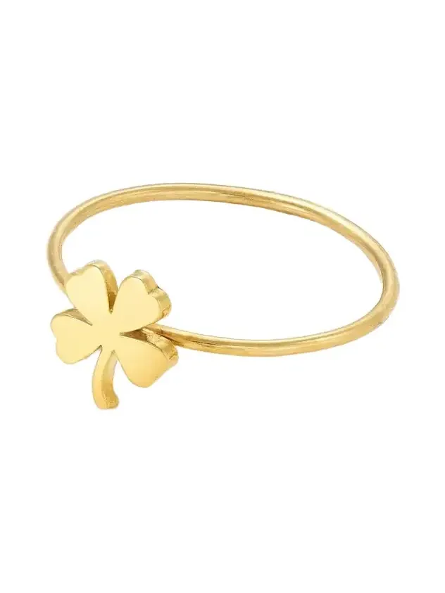 Jennifer Meyer Mini Clover 18-karat Gold Ring