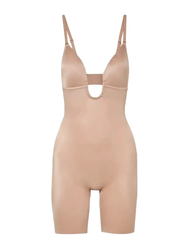 Spanx shape™ Suit Your Fancy Plunge Bodysuit | Image 1 Spanx shape™ Suit Your Fancy Plunge Bodysuit | Image 1