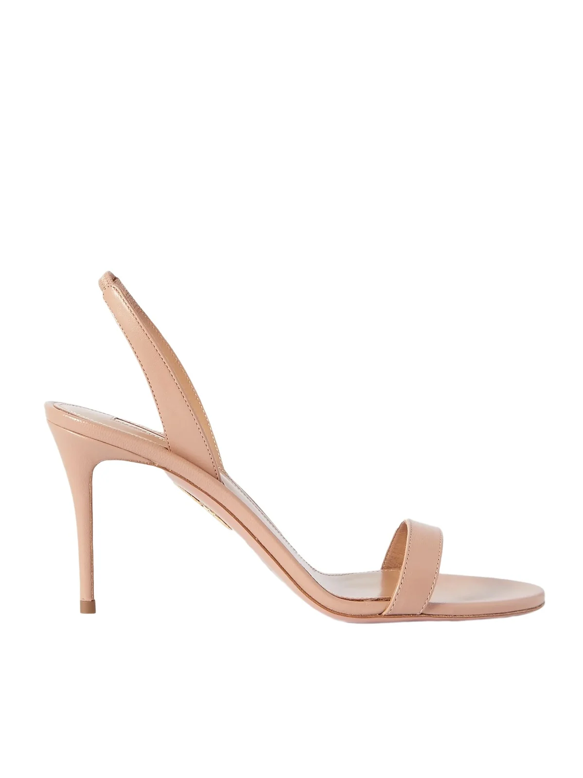 Aquazzura So Nude 85 Leather Slingback Sandals