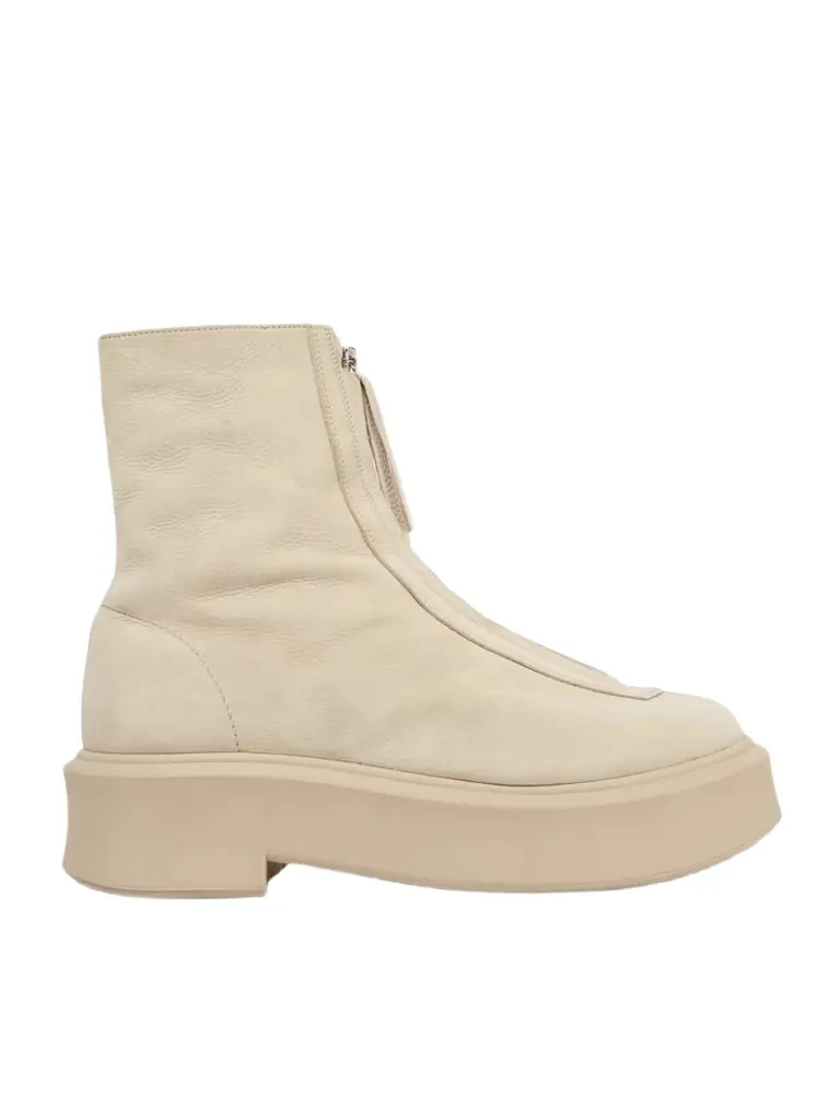 The Row Nobilis Textured-nubuck Platform Ankle Boots | Image 1 The Row Nobilis Textured-nubuck Platform Ankle Boots | Image 1