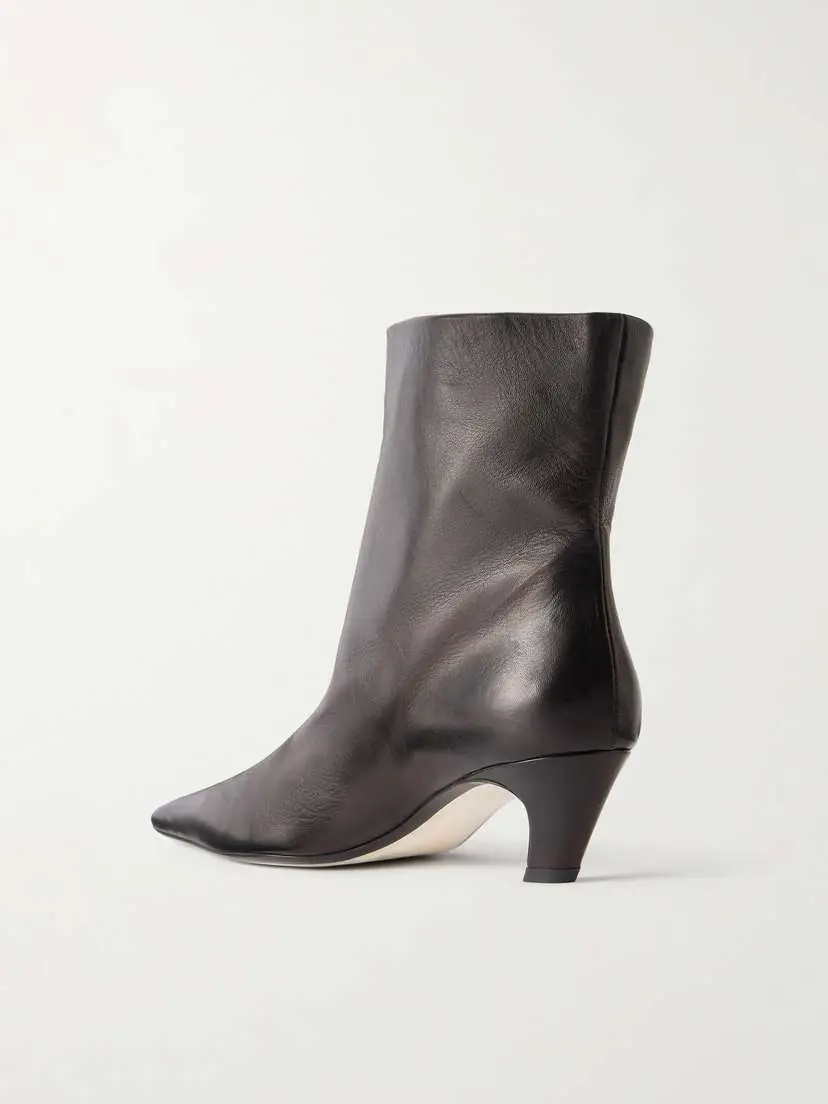 Khaite Arizona Leather Ankle Boots | Thumbnail 3