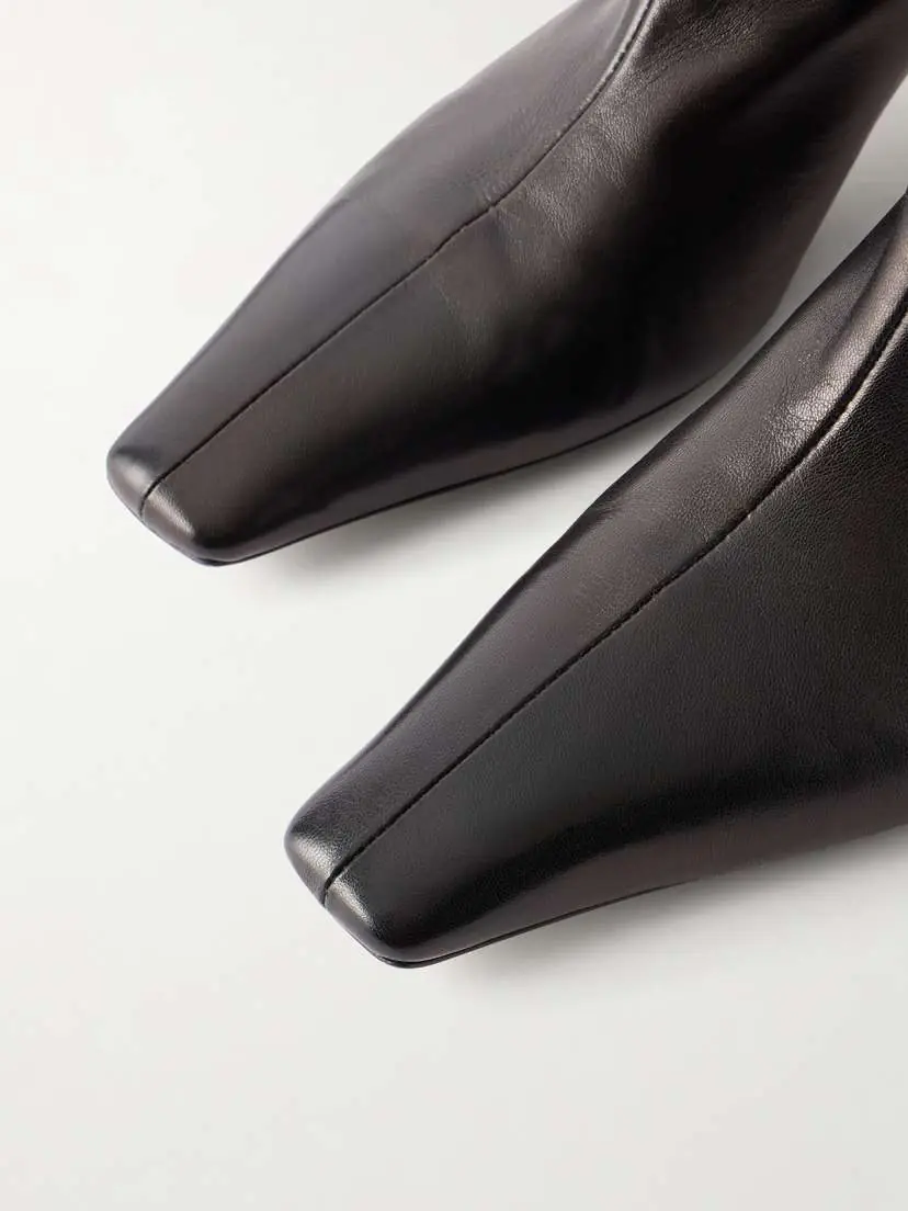 Khaite Arizona Leather Ankle Boots | Thumbnail 4