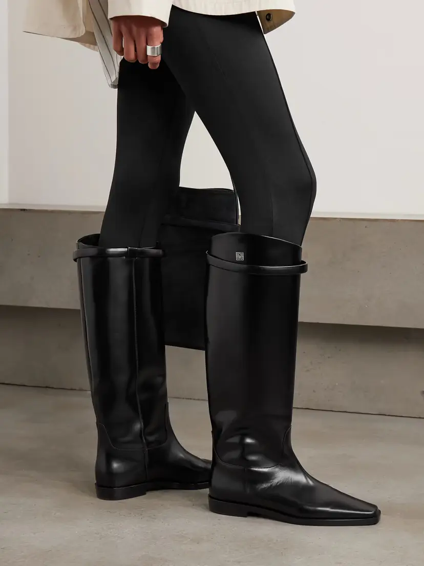TOTEME + Net Sustain The Riding Leather Knee Boots | Thumbnail 2 TOTEME + Net Sustain The Riding Leather Knee Boots | Thumbnail 2